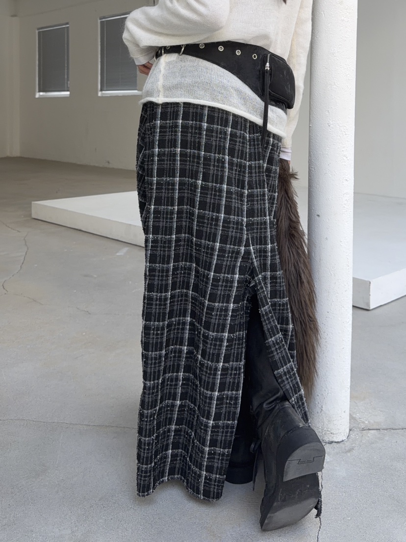 ACME韓國代購㊣女士新品推薦人氣時尚熱賣25秋冬職業休閑長裙ACME長裙