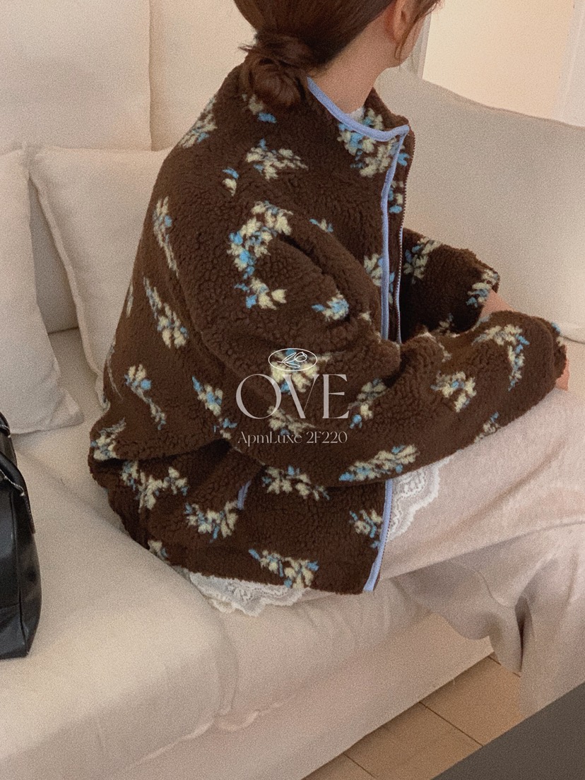 OVE韓國直郵㊣女士新款推薦熱賣休閑時尚職業人氣夾克羊毛衫OVE夾克