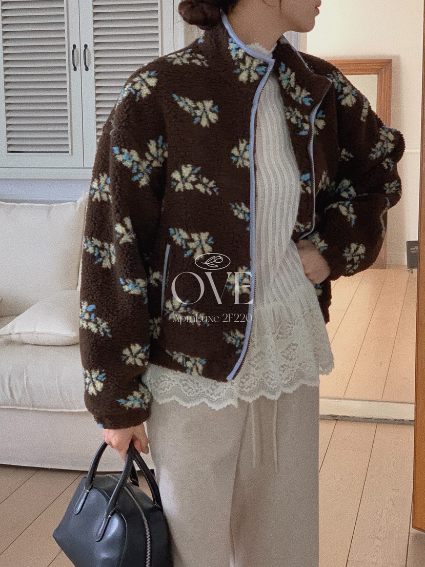 OVE韓國直郵㊣女士新款推薦熱賣休閑時尚職業人氣夾克羊毛衫OVE夾克