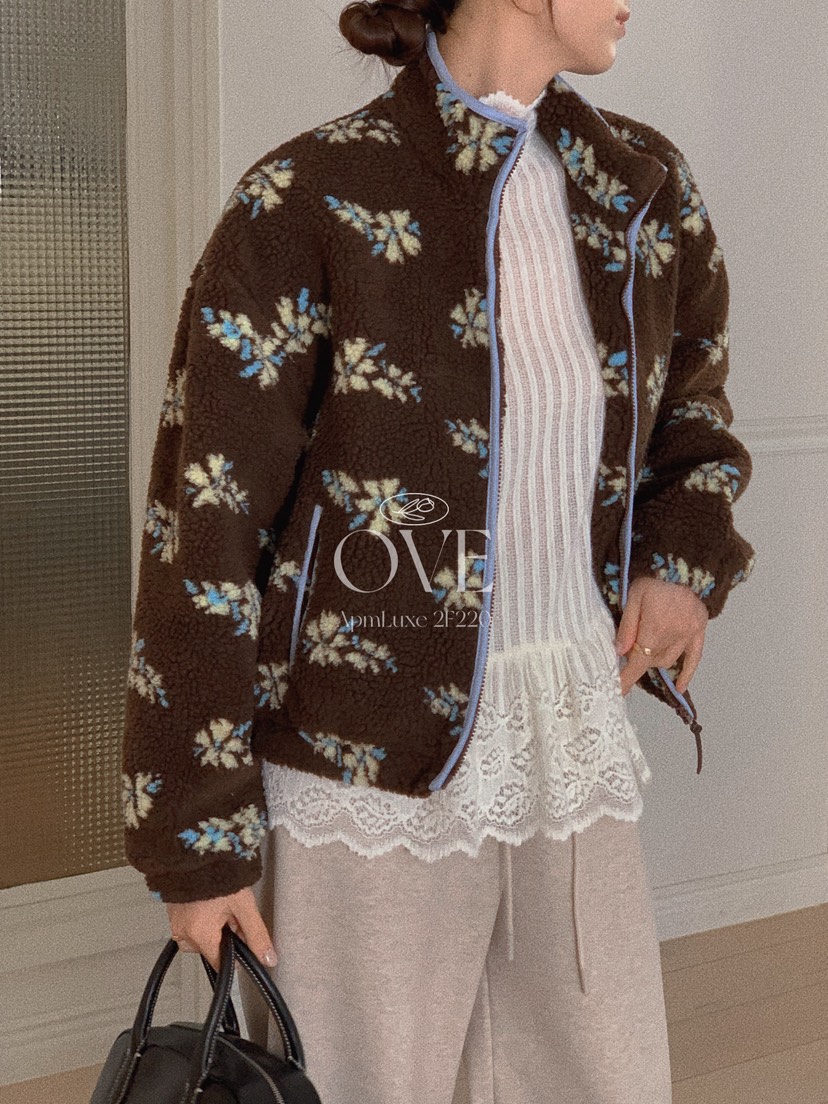 OVE韓國直郵㊣女士新款推薦熱賣休閑時尚職業人氣夾克羊毛衫OVE夾克