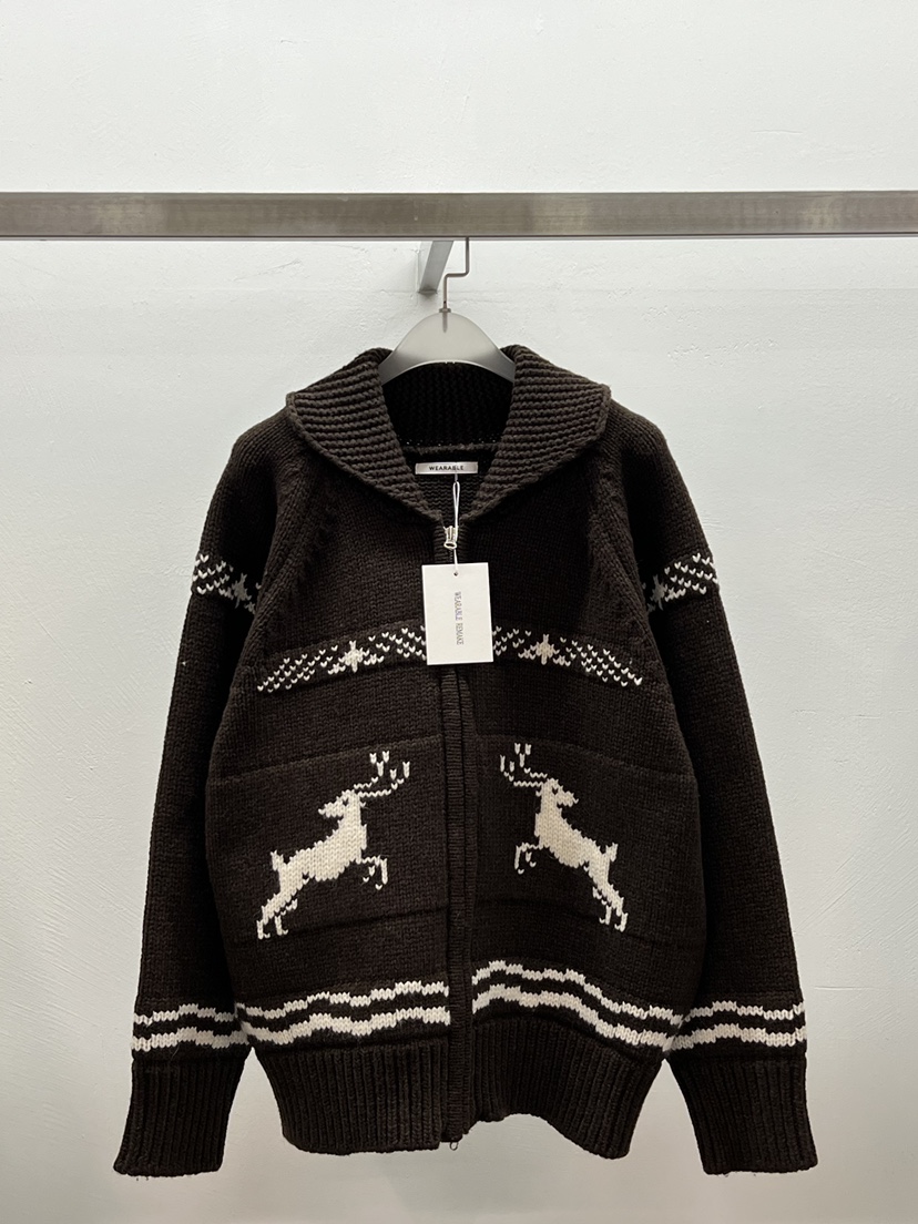 WEARABLE-L東大門㊣直郵女裝新款熱賣人氣25秋冬推薦毛衣拉鏈WEARABLE毛衣圖色2