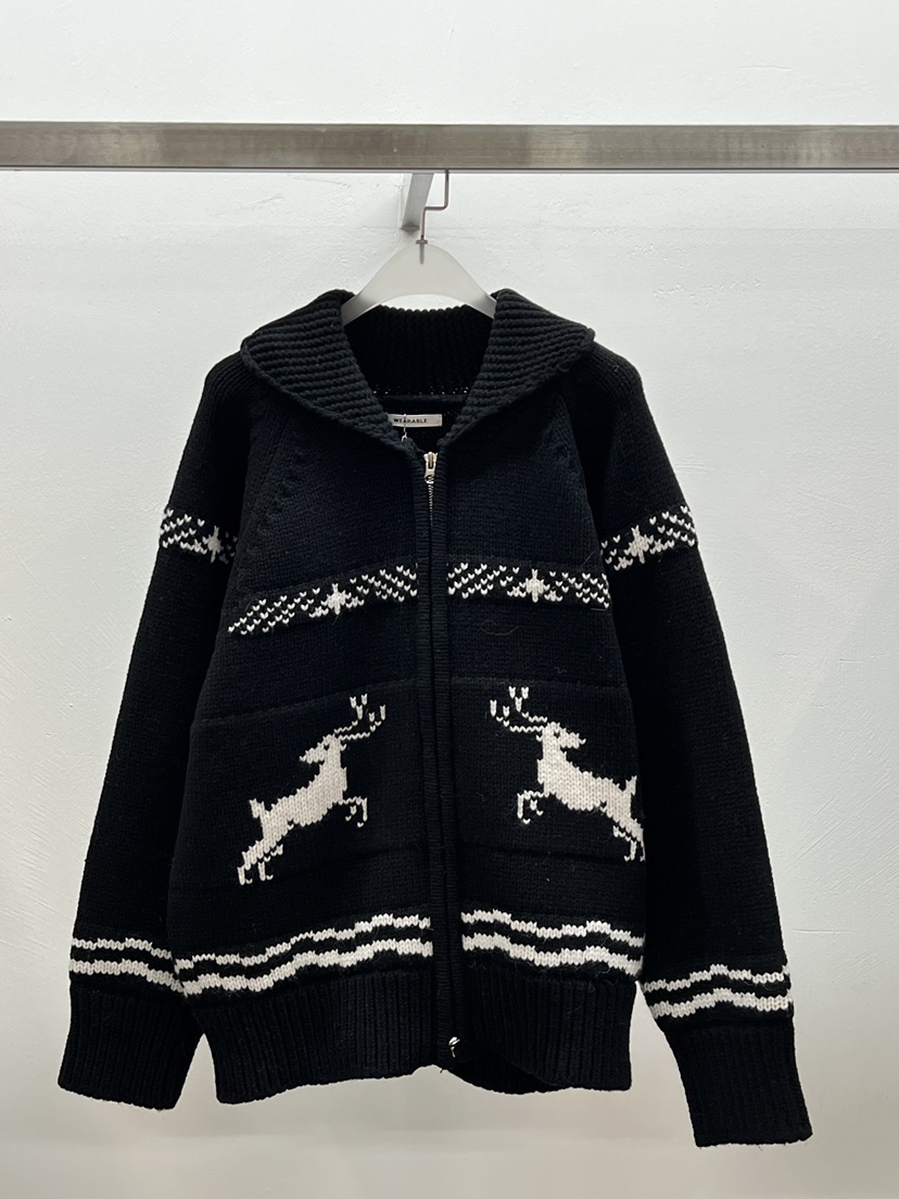 WEARABLE-L東大門㊣直郵女裝新款熱賣人氣25秋冬推薦毛衣拉鏈WEARABLE毛衣圖色3