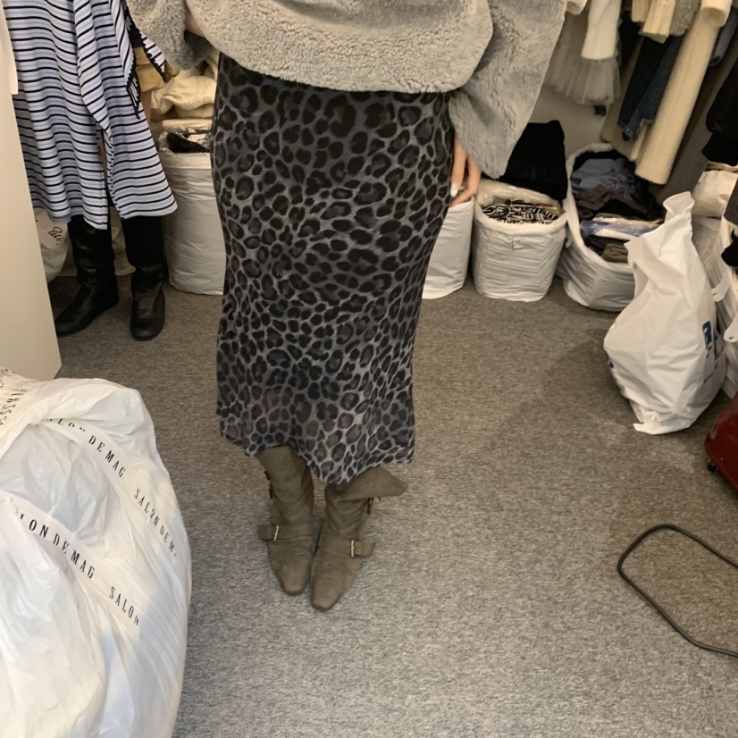 SALONDEMAG東大門㊣直郵女士新款人氣半身裙中短裙豹紋雪紡SALONDEMAG半身裙/中短裙圖色2