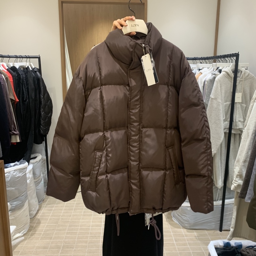 LOFN東大門㊣直郵女士新款25秋冬職業推薦熱賣短款羽絨服絨LOFN短款羽絨服圖色1