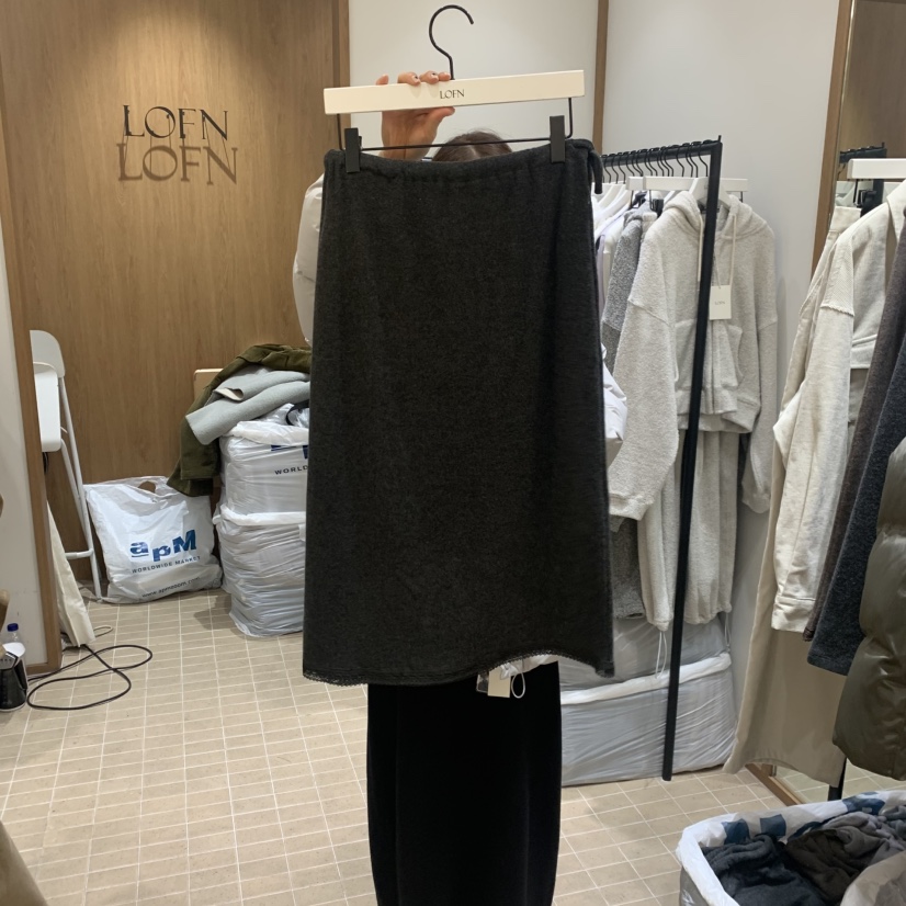 LOFN韓國直郵㊣女士新品休閑時尚推薦人氣熱賣半身裙中短裙LOFN半身裙/中短裙圖色3