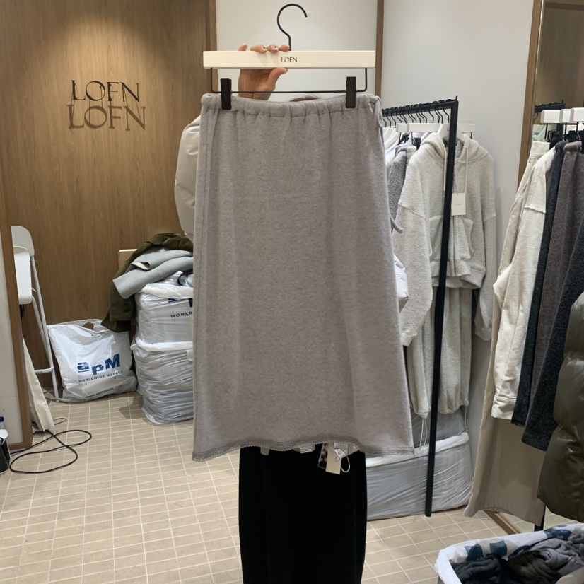 LOFN韓國直郵㊣女士新品休閑時尚推薦人氣熱賣半身裙中短裙LOFN半身裙/中短裙圖色4