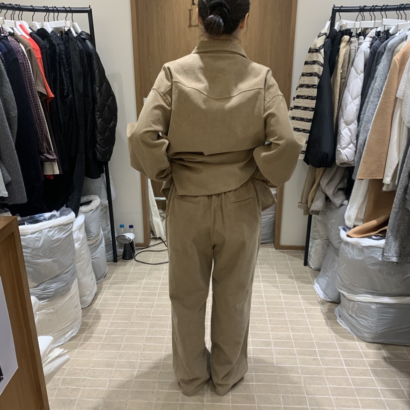 LOFN韓國直郵㊣女士新品人氣休閑熱賣職業25秋冬休閑褲燈芯絨LOFN休閑褲