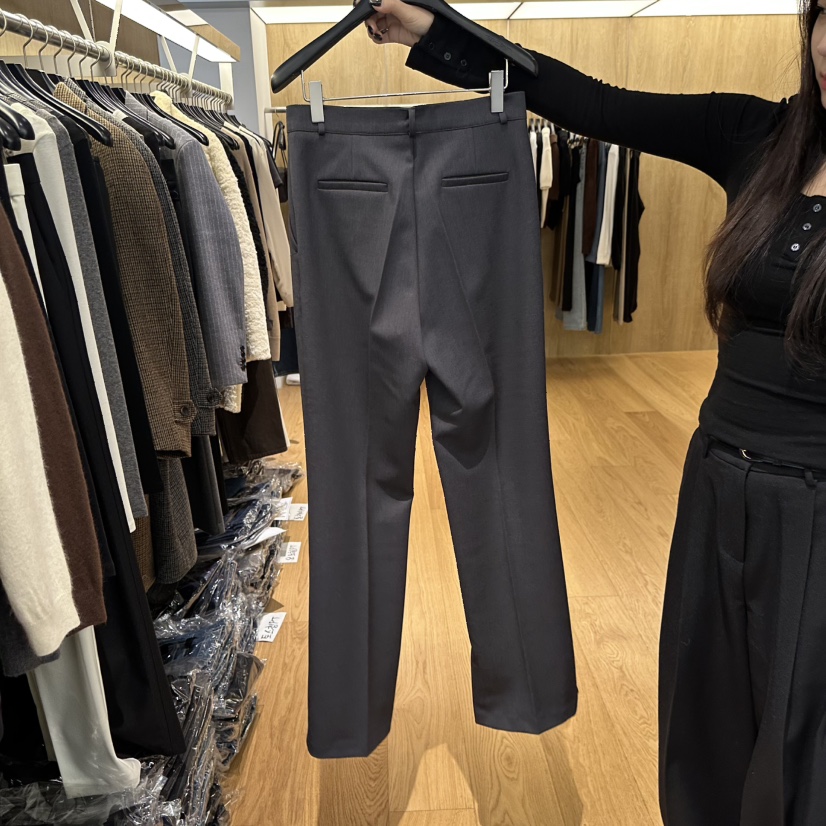 LEFANCY韓國代購㊣女士新款職業人氣時尚休閑推薦休閑褲羊毛LEFANCY休閑褲