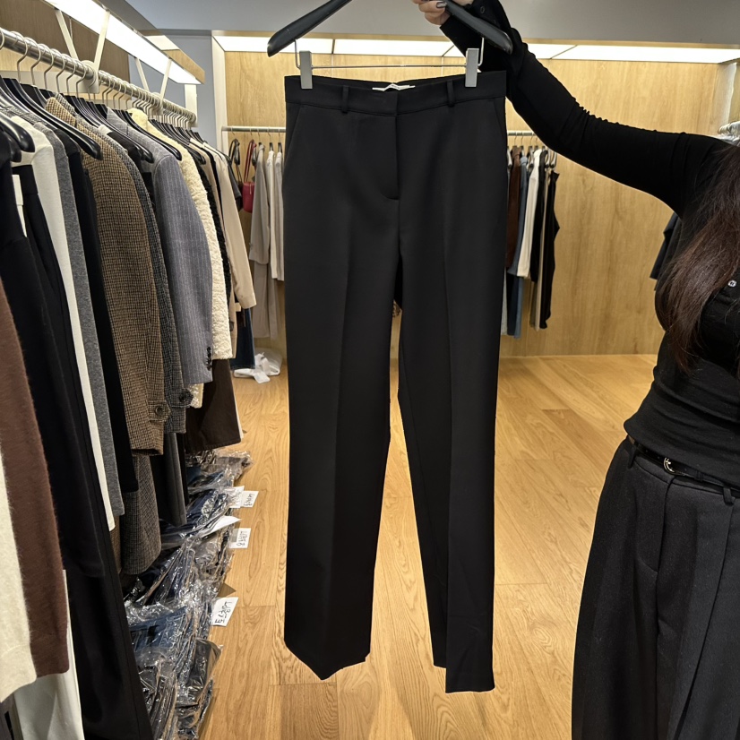 LEFANCY韓國代購㊣女士新款職業人氣時尚休閑推薦休閑褲羊毛LEFANCY休閑褲圖色2