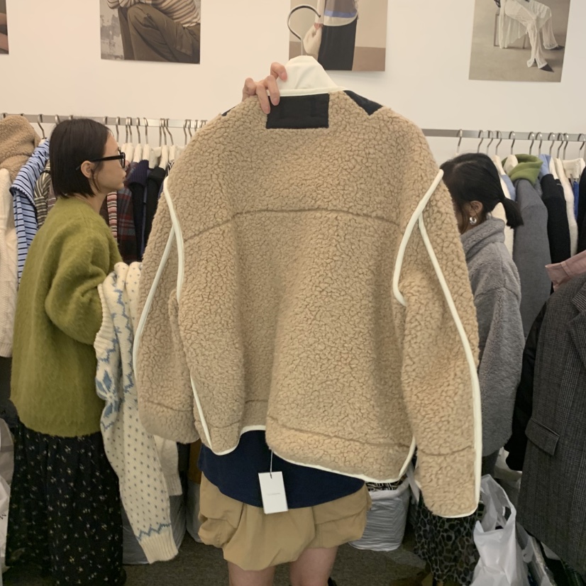 SALONDEMAG東大門㊣代購女士新款25秋冬熱賣人氣短款大衣雙面SALONDEMAG短款大衣