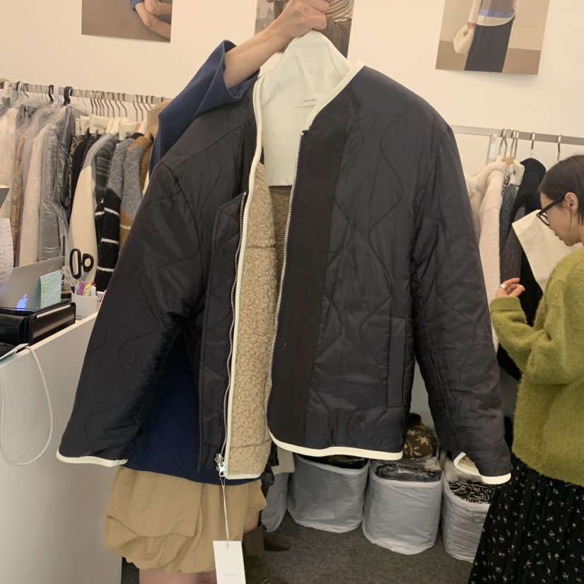 SALONDEMAG東大門㊣代購女士新款25秋冬熱賣人氣短款大衣雙面SALONDEMAG短款大衣