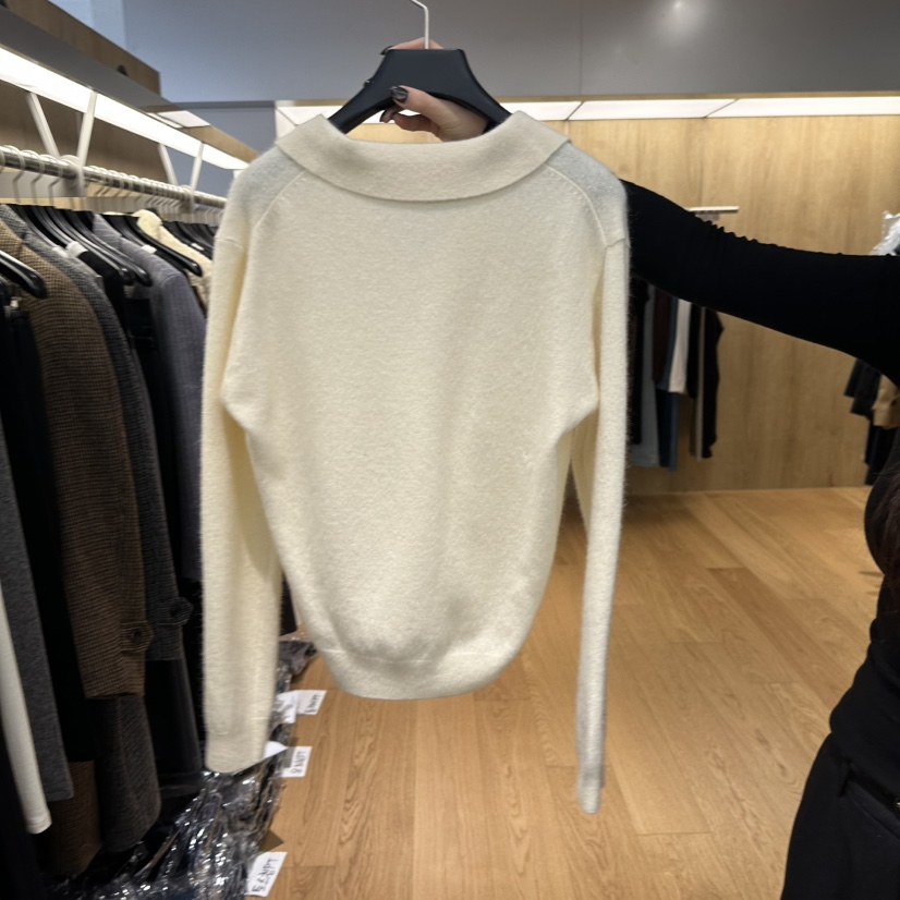 LEFANCY東大門㊣代購女士新品25秋冬職業熱賣休閑針織衫駝色LEFANCY針織衫