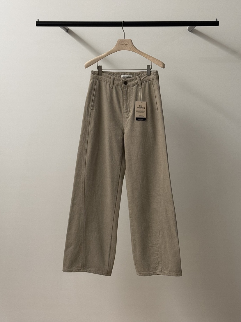 LONG PEAK韓國直郵㊣女裝新品職業時尚25秋冬休閑休閑褲羊毛LONG PEAK休閑褲圖色1