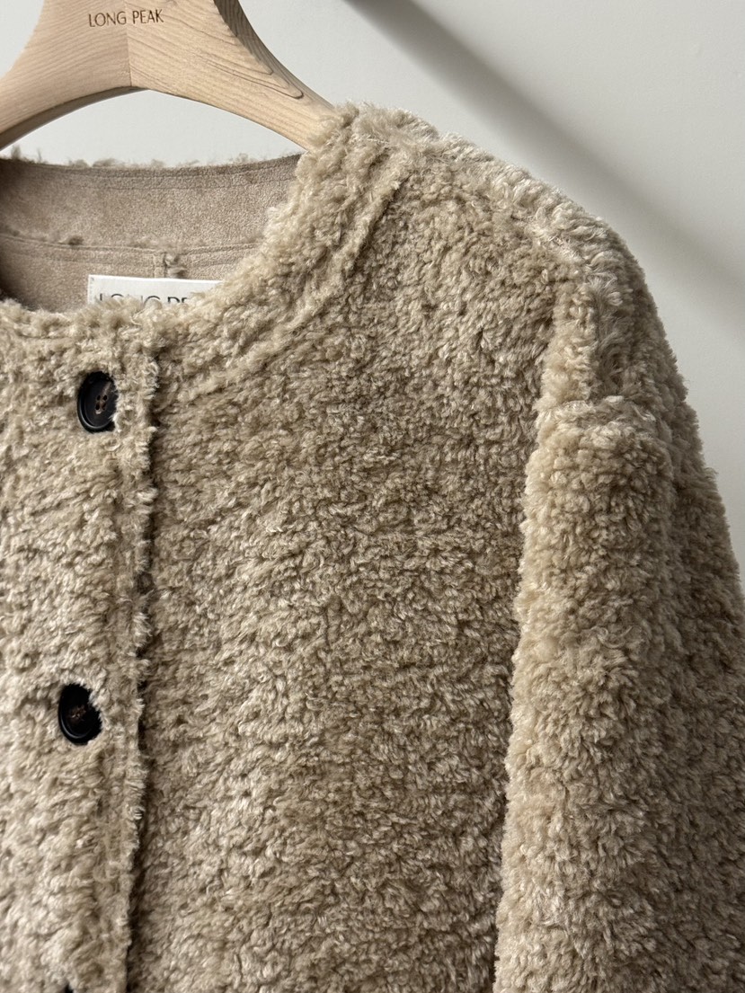 LONG PEAK東大門㊣代購女士新款時尚熱賣人氣短款大衣羊毛LONG PEAK短款大衣