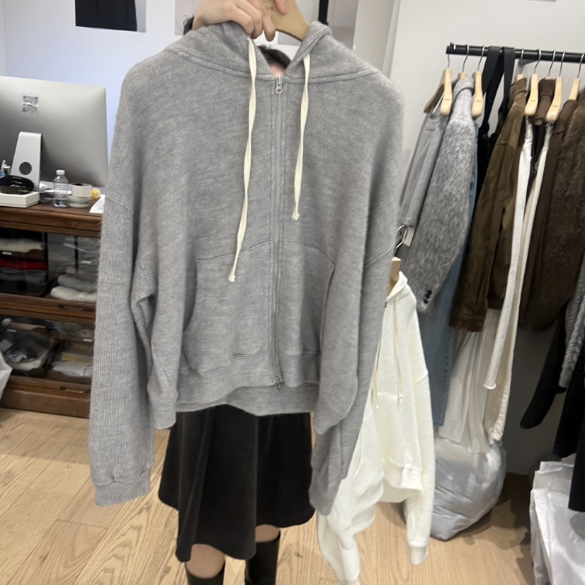 OURIN東大門㊣代購女士新品人氣推薦時尚熱賣職業25秋冬衛衣拉鏈OURIN衛衣圖色1