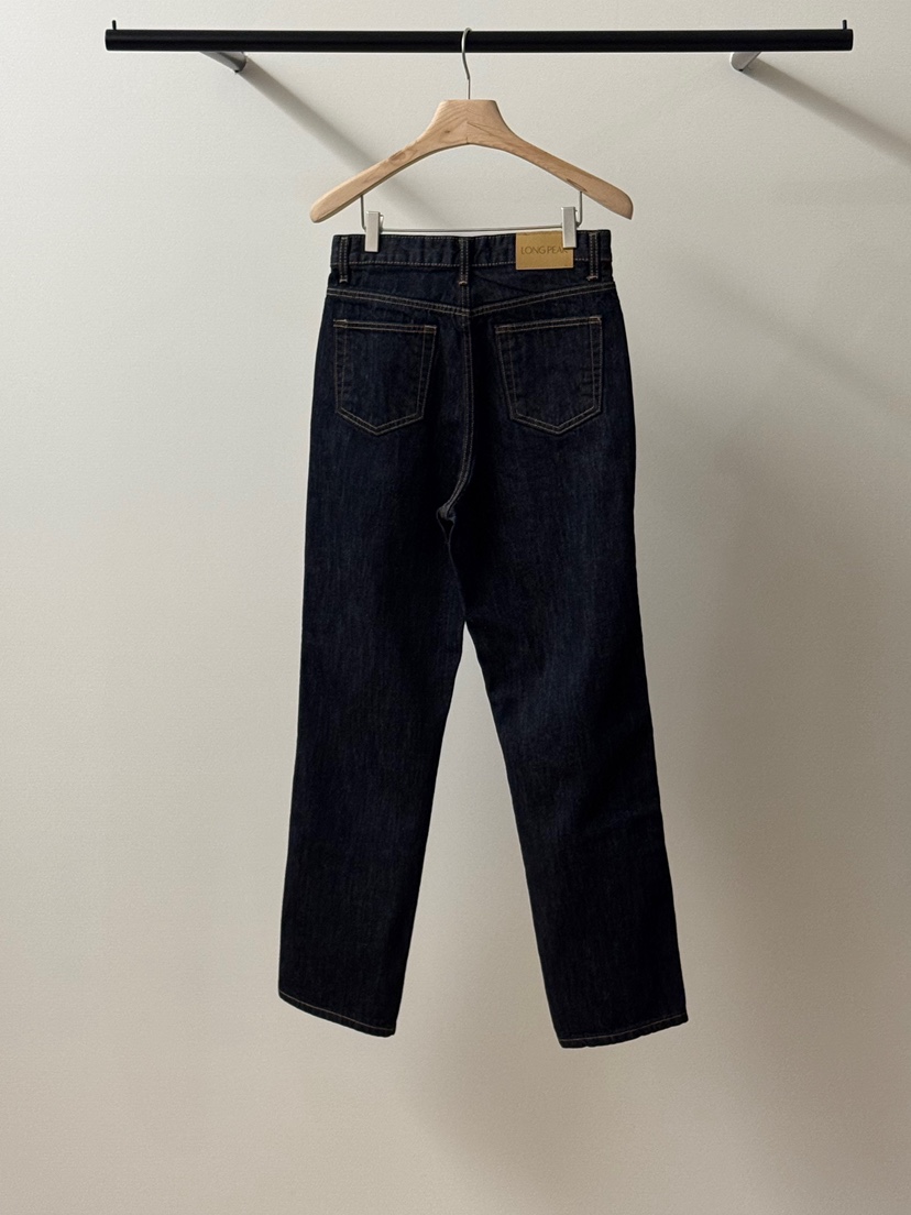 LONG PEAK韓國代購㊣女裝新品25秋冬職業時尚休閑牛仔褲加絨LONG PEAK牛仔褲