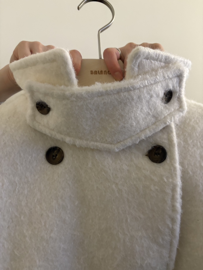 BALANCE韓國直郵㊣女士新品熱賣推薦人氣休閑短款大衣高領雙層BALANCE短款大衣