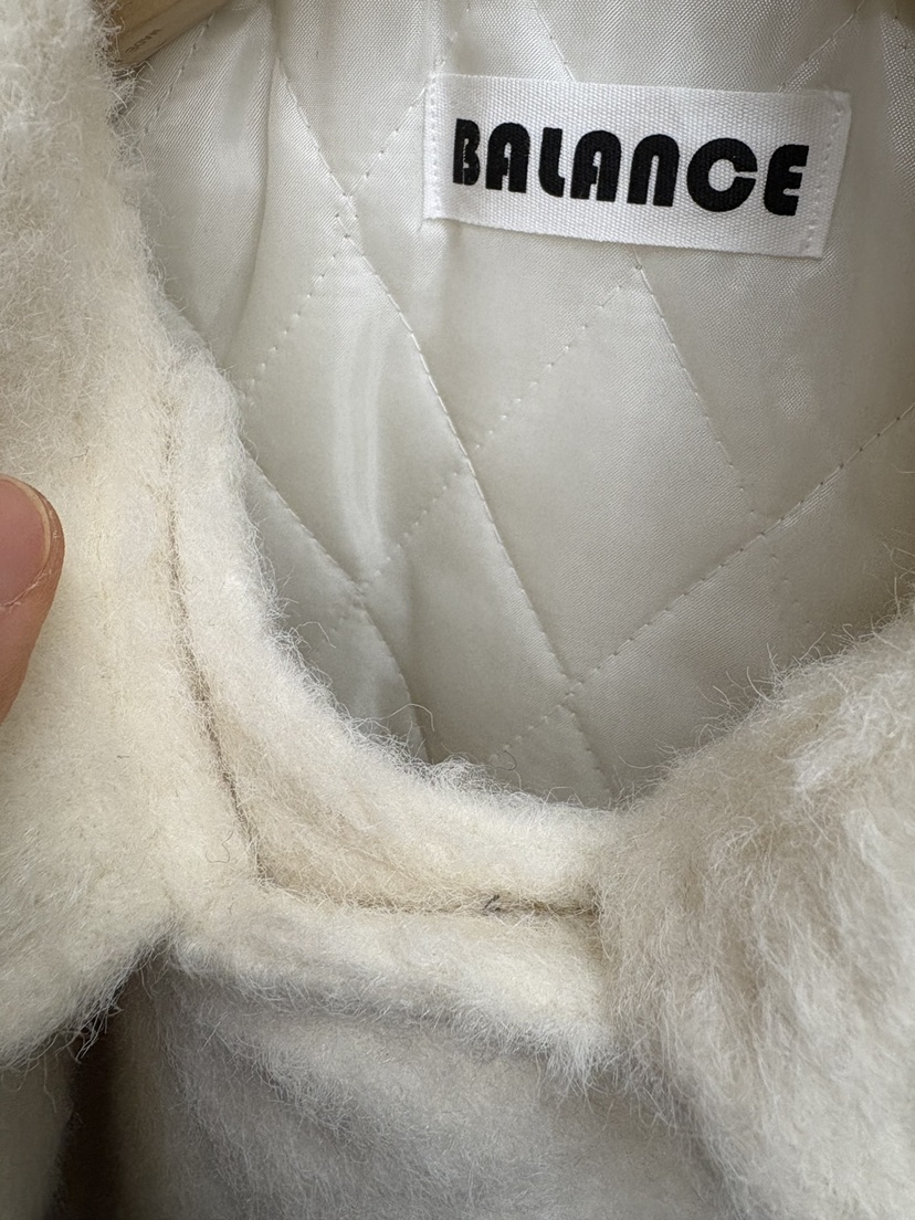 BALANCE韓國直郵㊣女士新品熱賣推薦人氣休閑短款大衣高領雙層BALANCE短款大衣