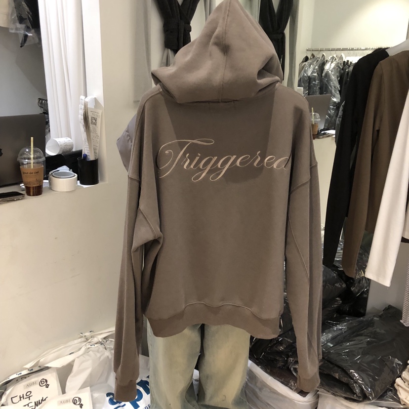 AUBE東大門㊣實拍女士新品熱賣休閑推薦人氣衛衣拉鏈加絨連帽AUBE衛衣