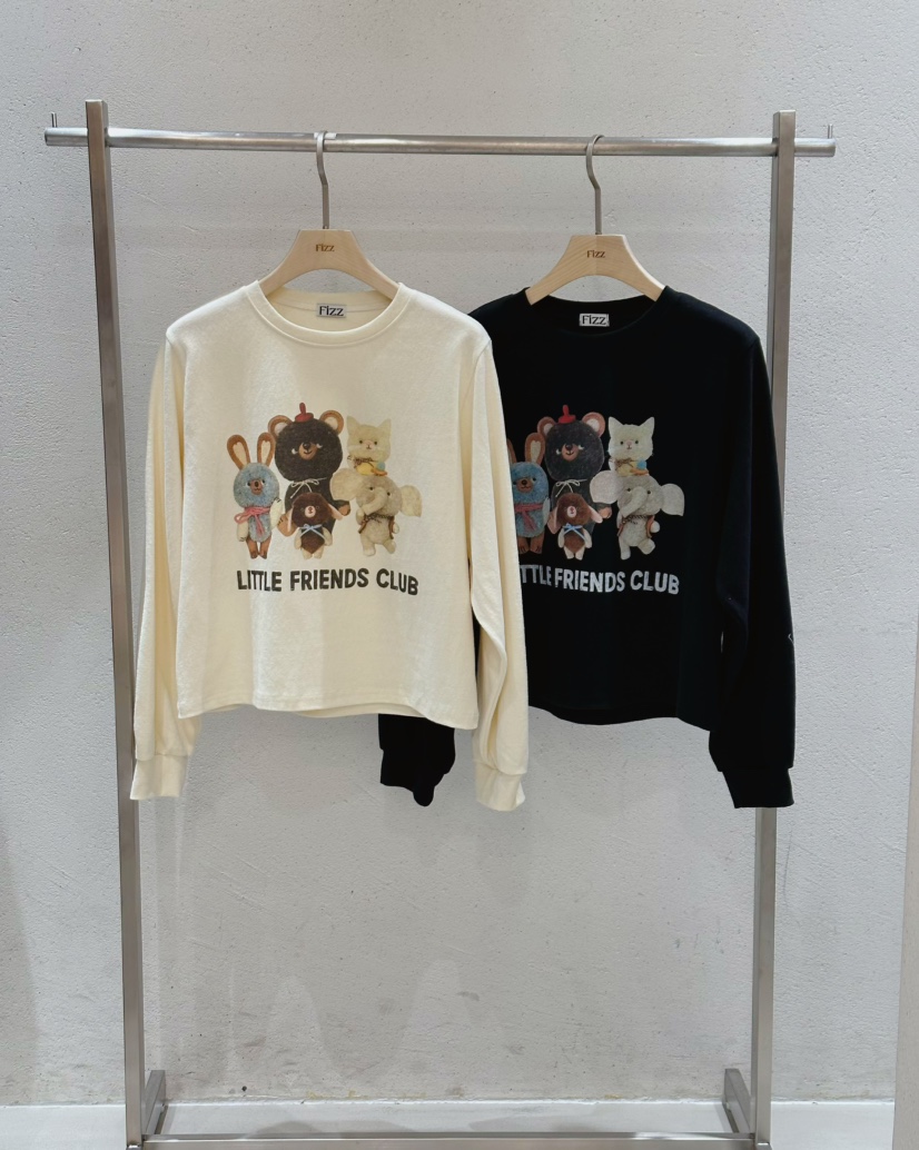 FIZZ韓國直郵㊣女裝新品職業人氣熱賣休閑時尚推薦25秋冬長袖T恤FIZZ長袖T恤