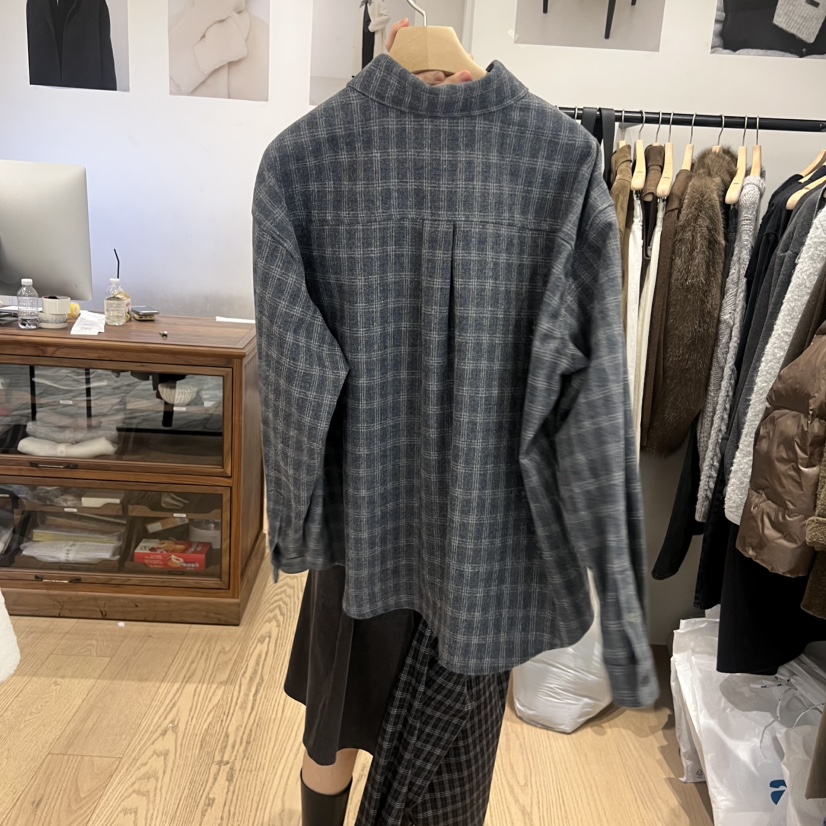 OURIN韓國直郵㊣女士新款職業人氣休閑熱賣時尚25秋冬襯衫蕾絲衫OURIN襯衫/蕾絲衫