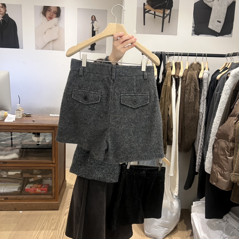 OURIN東大門㊣實拍女士新品25秋冬休閑時尚熱賣推薦人氣短褲OURIN短褲