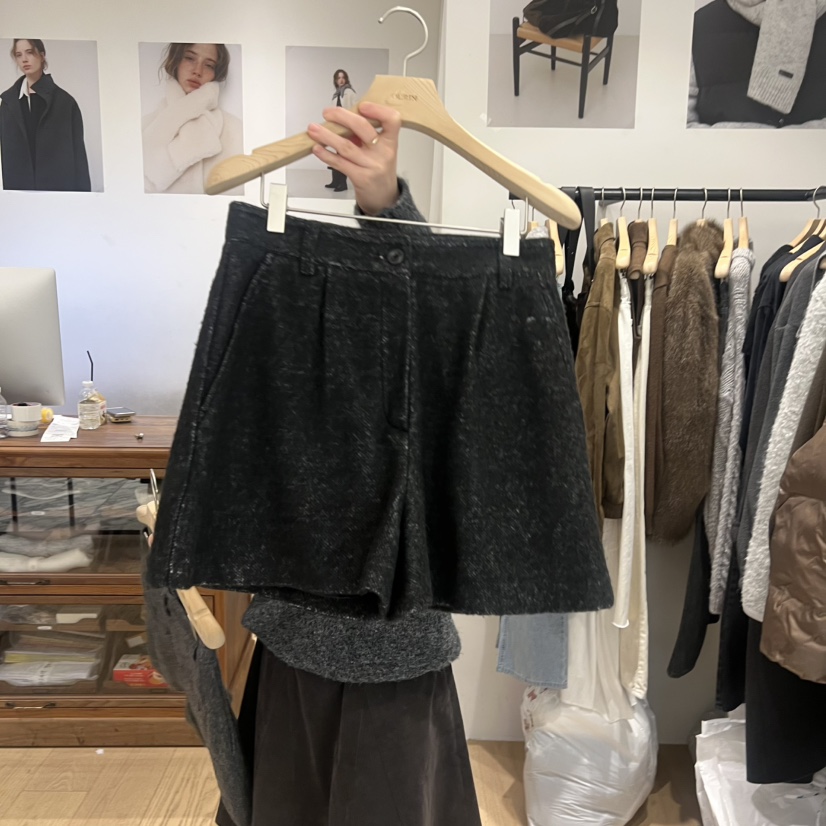 OURIN東大門㊣實拍女士新品25秋冬休閑時尚熱賣推薦人氣短褲OURIN短褲圖色2