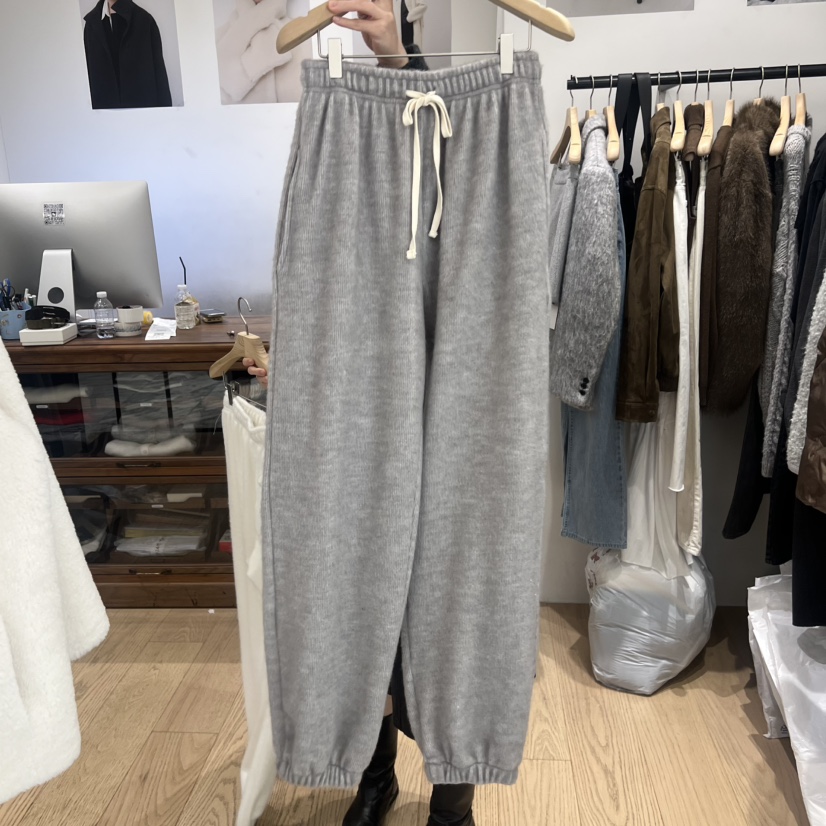 OURIN韓國代購㊣女裝新款熱賣推薦人氣時尚職業25秋冬休閑褲OURIN休閑褲圖色2