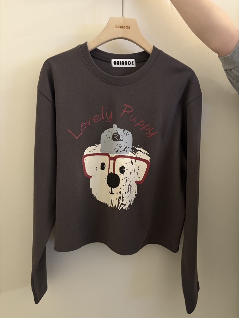 BALANCE韓國直郵㊣女裝新品25秋冬職業熱賣時尚人氣長袖T恤BALANCE長袖T恤圖色3