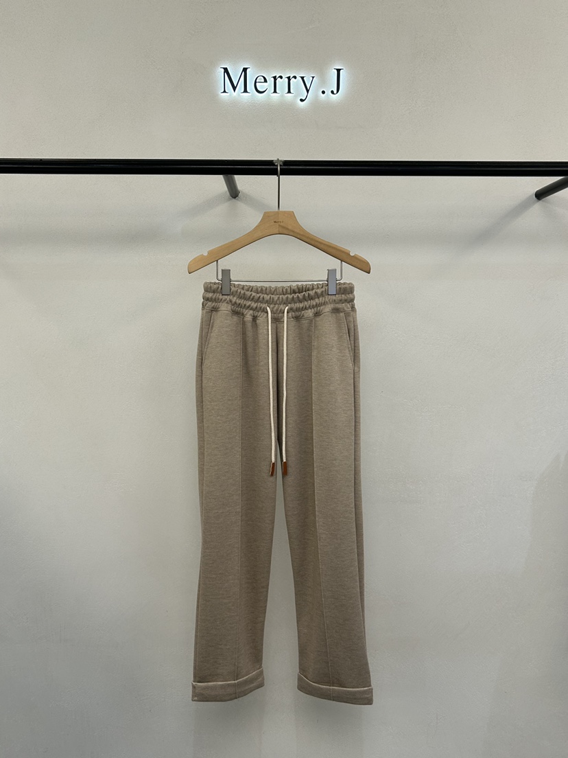 MERRY-J東大門㊣代購女裝新款25秋冬時尚休閑褲雙排扣迷彩MERRY-J休閑褲圖色1