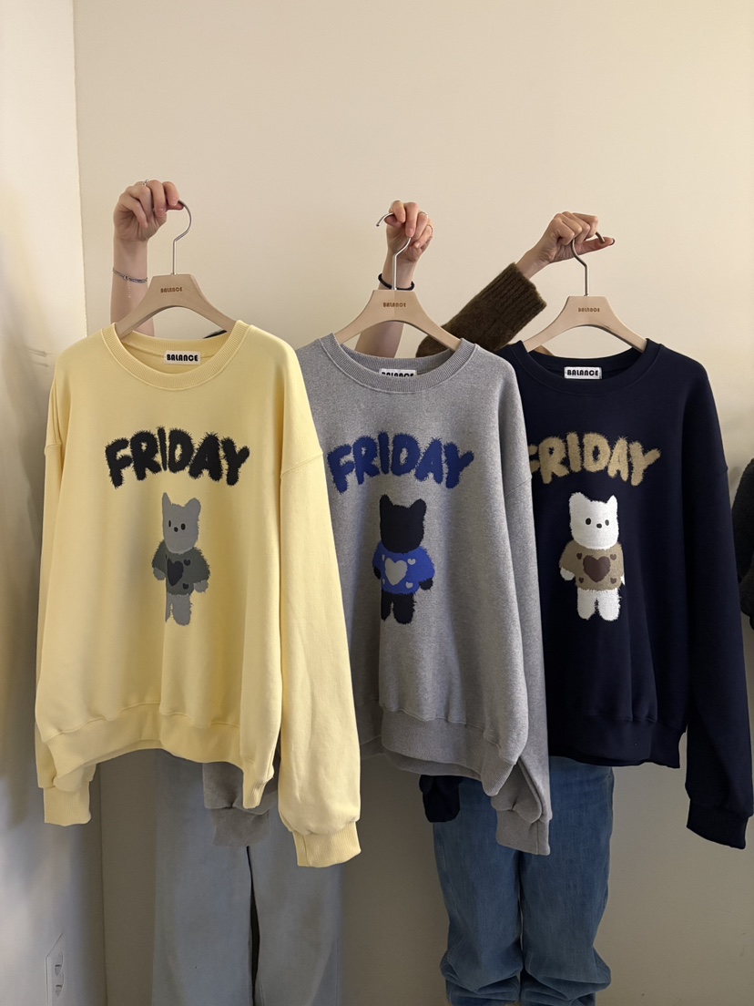 BALANCE東大門㊣代購女裝新品推薦休閑熱賣職業時尚衛衣加絨BALANCE衛衣