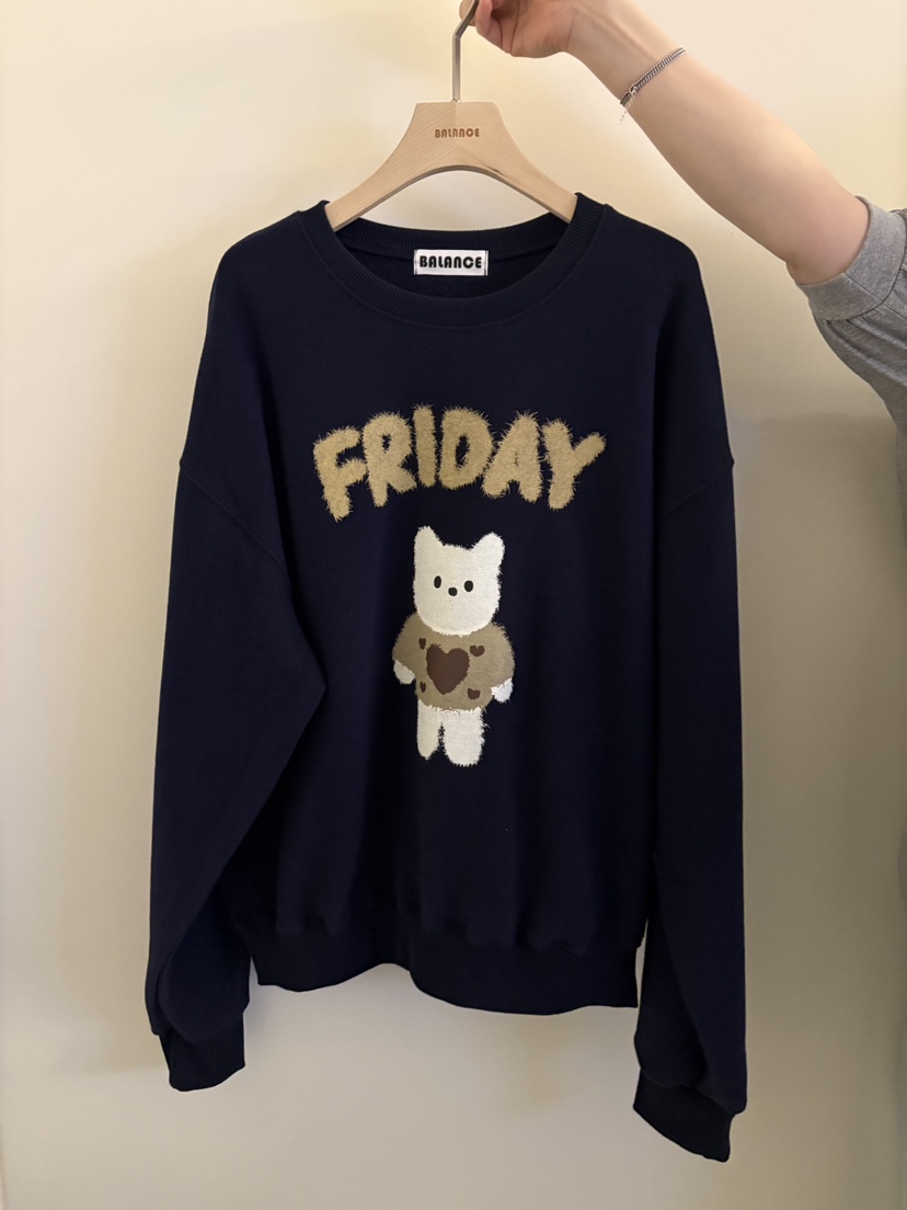 BALANCE東大門㊣代購女裝新品推薦休閑熱賣職業時尚衛衣加絨BALANCE衛衣圖色3