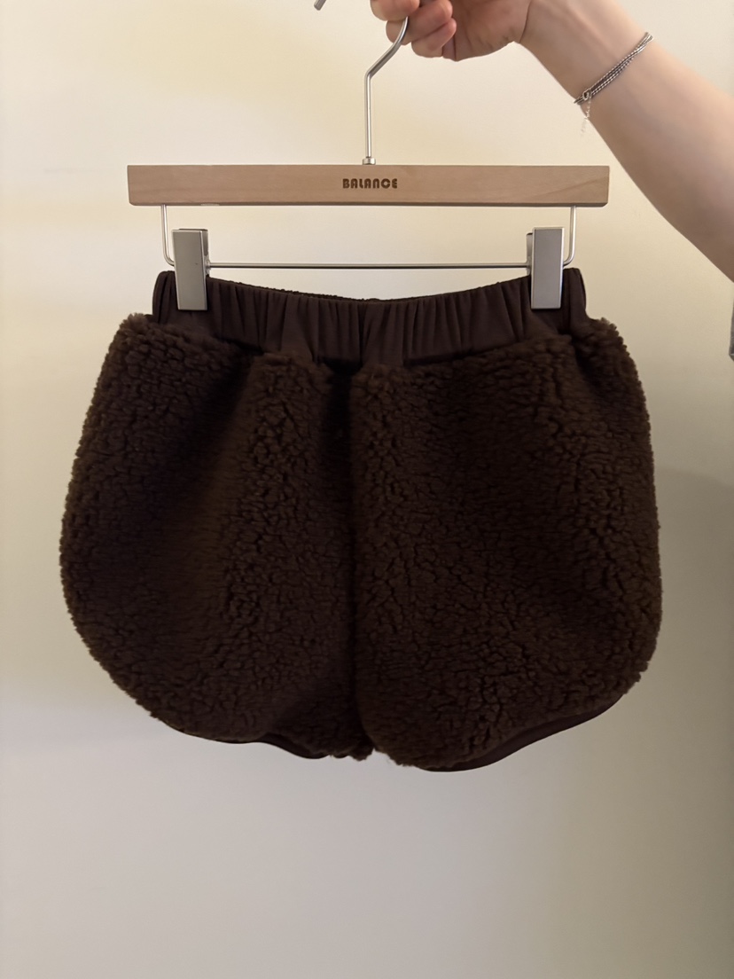 BALANCE東大門㊣代購女裝新款25秋冬推薦人氣休閑熱賣時尚短褲BALANCE短褲圖色3棕色