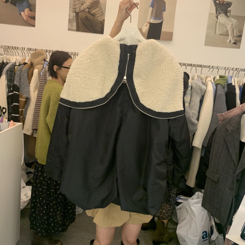 SALONDEMAG韓國直郵㊣女士新品熱賣25秋冬職業人氣短款棉服SALONDEMAG短款棉服