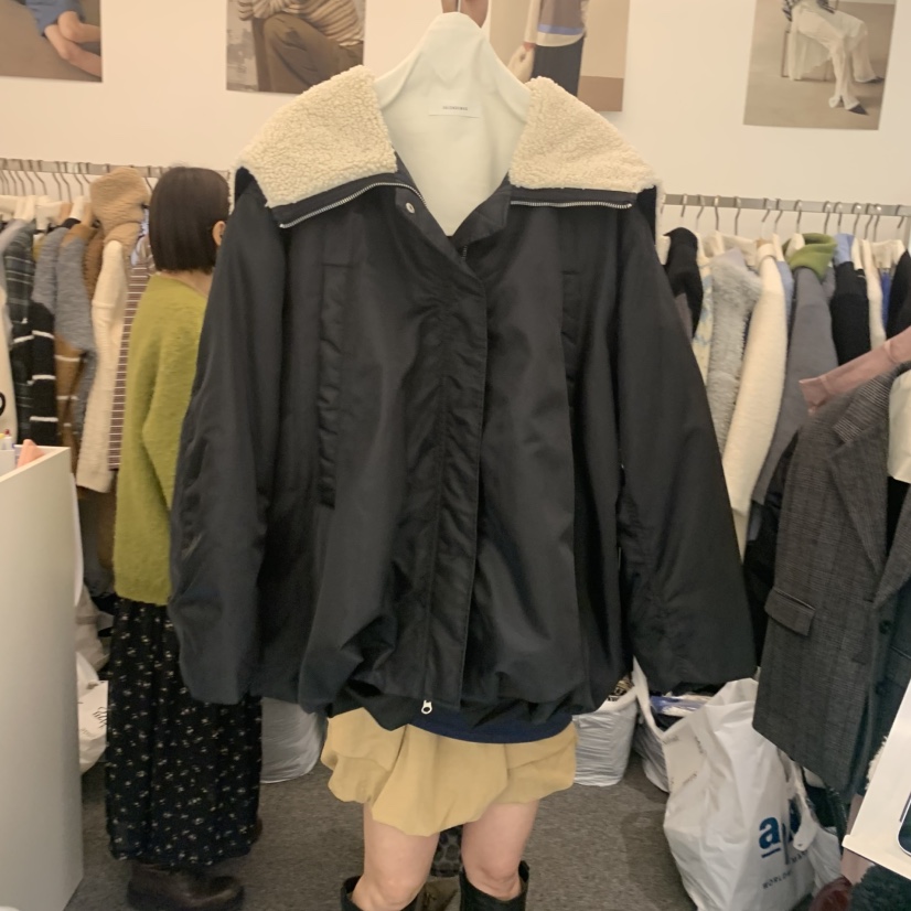 SALONDEMAG韓國直郵㊣女士新品熱賣25秋冬職業人氣短款棉服SALONDEMAG短款棉服圖色2