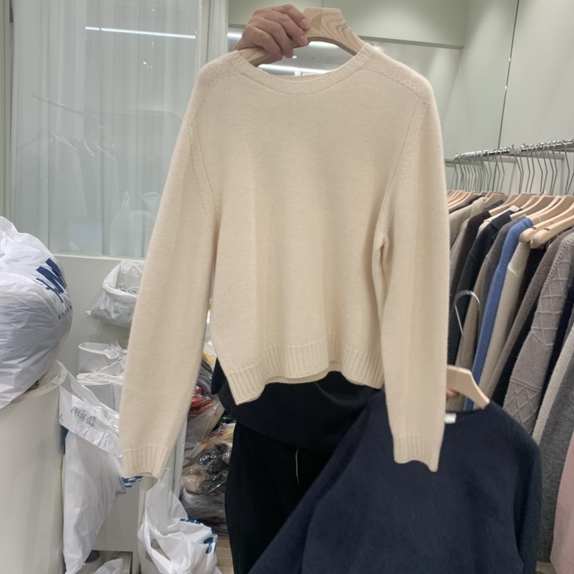 AMY GRACE東大門㊣代購女士新品休閑熱賣時尚針織衫短款針織AMY GRACE針織衫圖色2