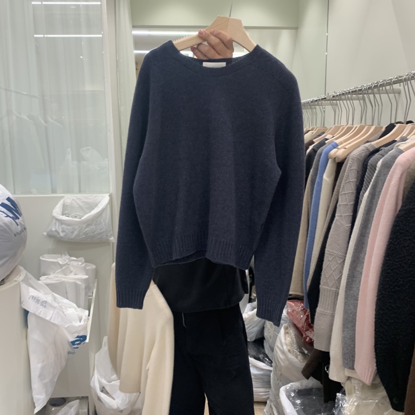 AMY GRACE東大門㊣代購女士新品休閑熱賣時尚針織衫短款針織AMY GRACE針織衫圖色3