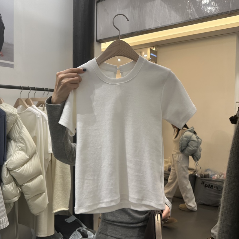 MOMENT東大門㊣代購女裝新款推薦人氣休閑職業時尚25秋冬T恤MOMENT/RECOVERT恤圖色1