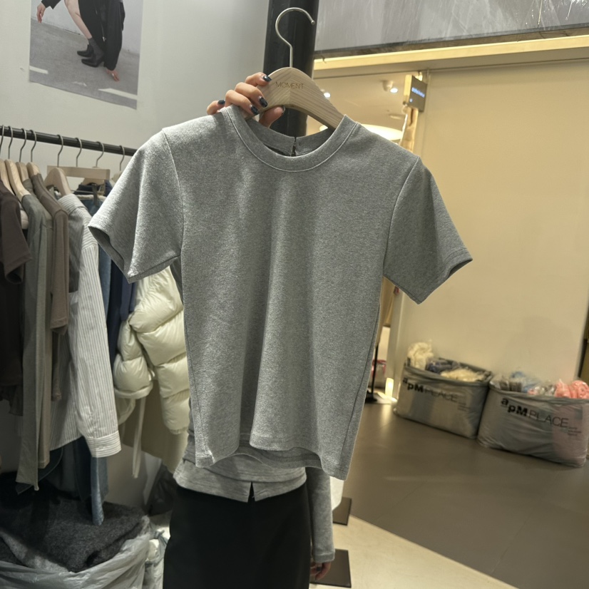 MOMENT東大門㊣代購女裝新款推薦人氣休閑職業時尚25秋冬T恤MOMENT/RECOVERT恤圖色5