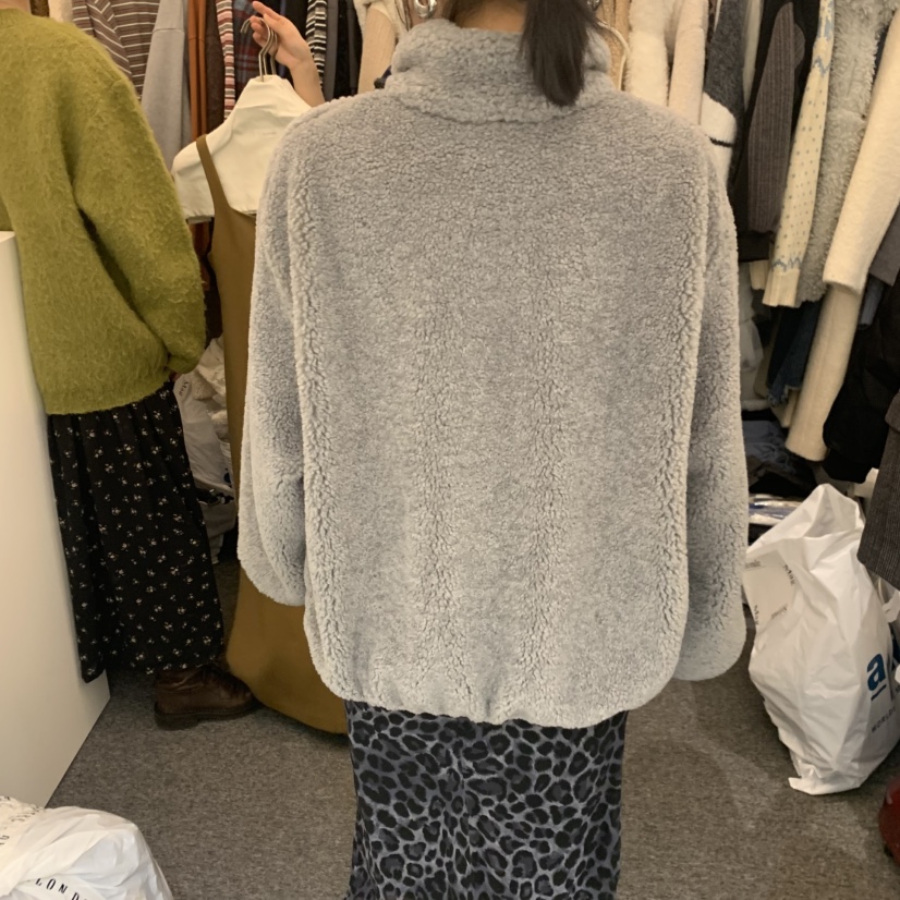 SALONDEMAG東大門㊣實拍女士新款人氣25秋冬時尚職業夾克拉鏈SALONDEMAG夾克