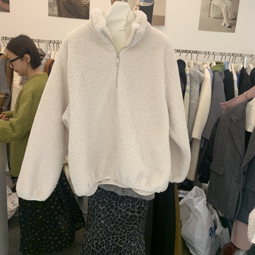 SALONDEMAG東大門㊣實拍女士新款人氣25秋冬時尚職業夾克拉鏈SALONDEMAG夾克圖色2