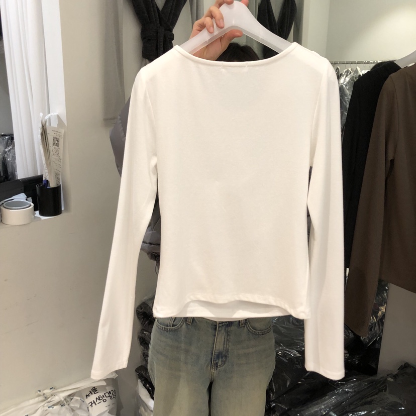 AUBE東大門㊣直郵女士新款休閑推薦職業熱賣時尚人氣長袖T恤AUBE長袖T恤