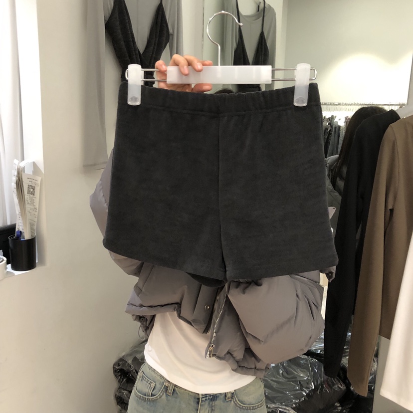 AUBE韓國直郵㊣女裝新品人氣休閑時尚熱賣25秋冬職業短褲加絨AUBE短褲