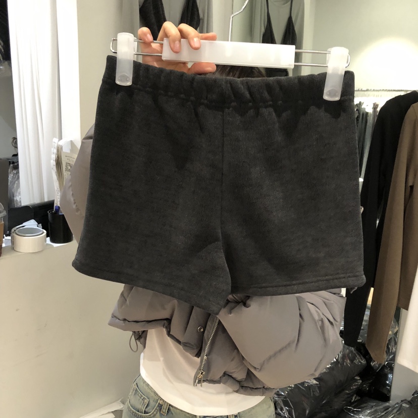 AUBE韓國直郵㊣女裝新品人氣休閑時尚熱賣25秋冬職業短褲加絨AUBE短褲圖色1