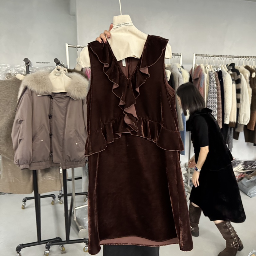 DOUBLE STANDARD/LE SMOKING/MAISONSTAFF韓國直郵㊣女士新品25秋冬連衣裙MAISONSTAFF連衣裙圖色1