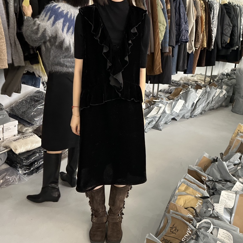 DOUBLE STANDARD/LE SMOKING/MAISONSTAFF韓國直郵㊣女士新品25秋冬連衣裙MAISONSTAFF連衣裙圖色2