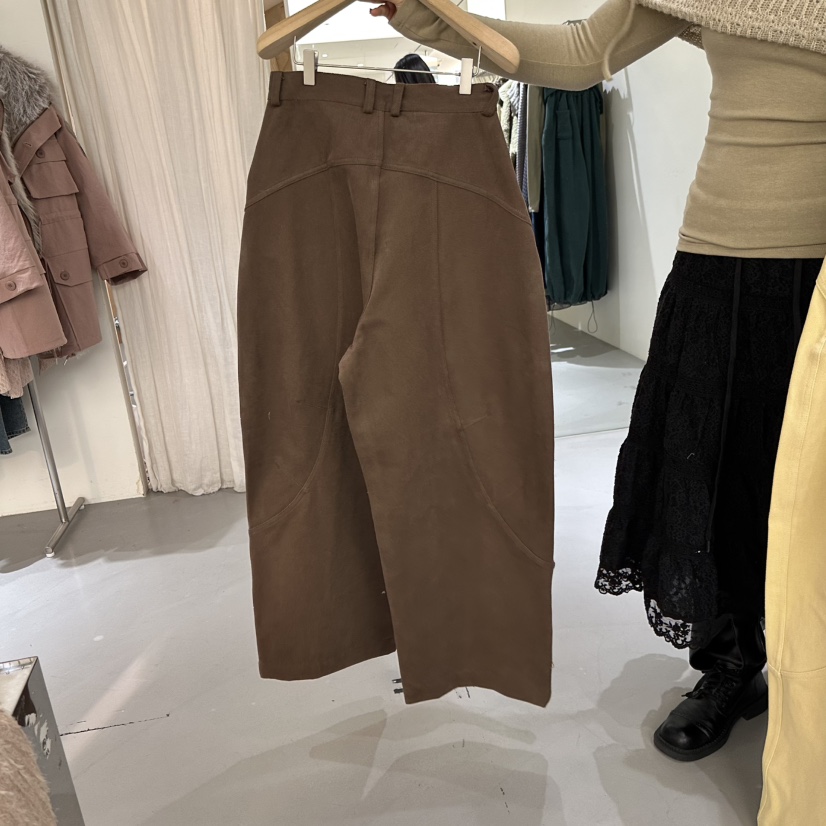 VAULT東大門㊣直郵女士新款職業人氣休閑休閑褲不含腰帶褶皺VAULT休閑褲