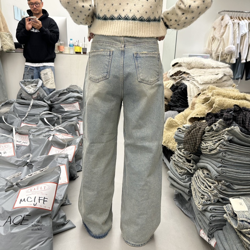 VAULT東大門㊣代購女士新款時尚熱賣人氣職業25秋冬休閑牛仔褲VAULT牛仔褲
