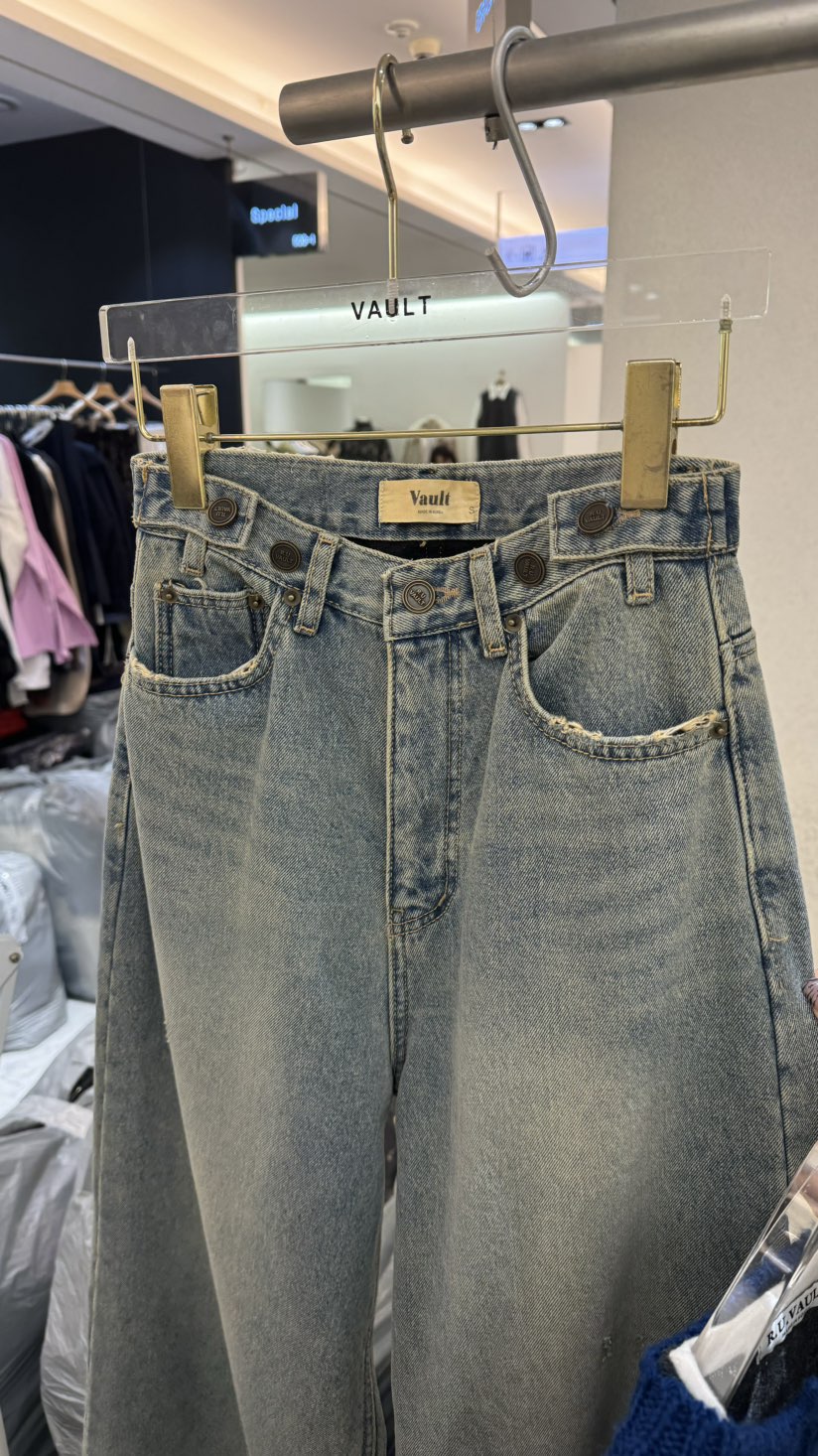 VAULT東大門㊣代購女士新款時尚熱賣人氣職業25秋冬休閑牛仔褲VAULT牛仔褲