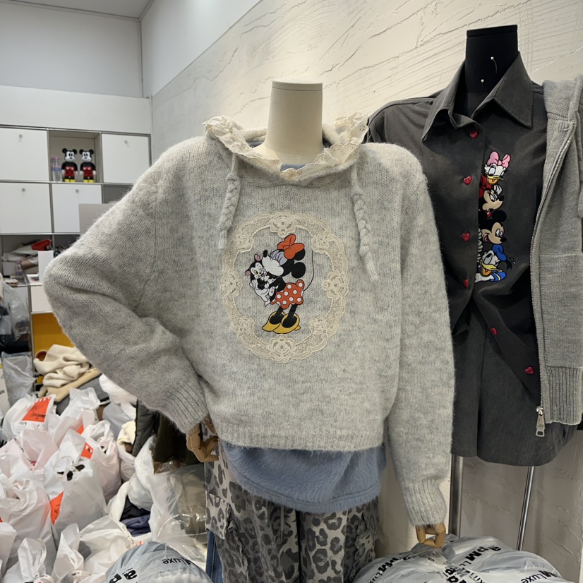 DE LINE韓國直郵㊣女士新品25秋冬時尚職業熱賣休閑針織衫DE LINE針織衫圖色1